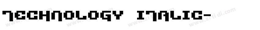 Technology Italic字体转换